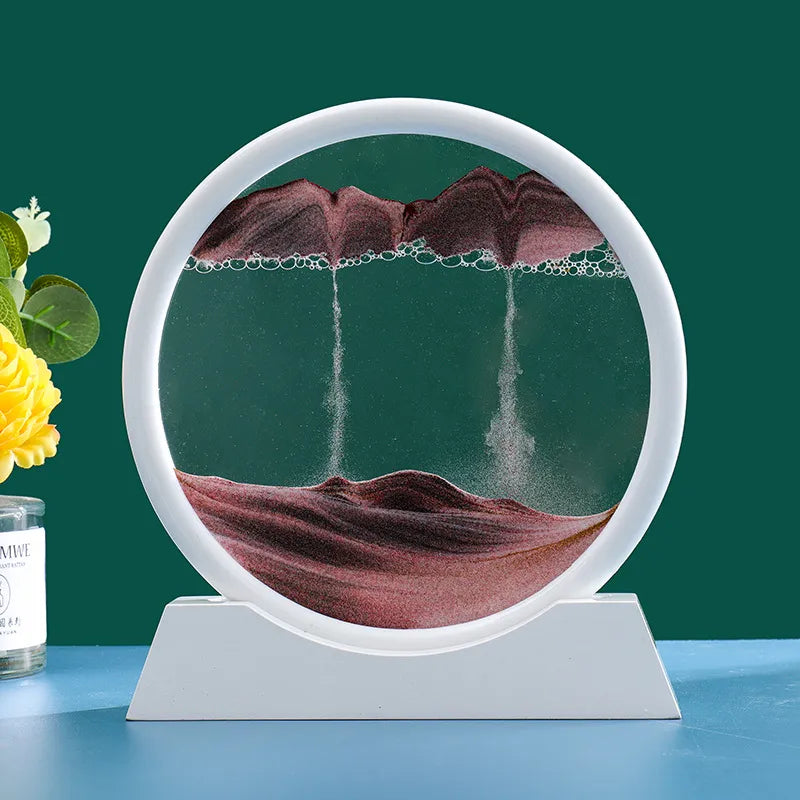 Round Glass Deep Sea Sandscape Hourglass